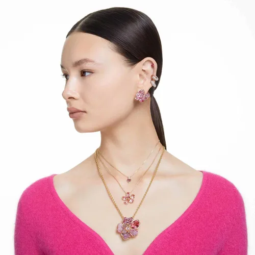 Vista 7 de Swarovski Chroma Drop Crystal Earrings, Gold Tone Finish, Rhodium Finish, Latch Back Closure
