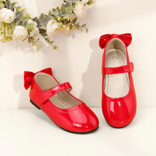 Vista 7 de PANDANINJIA Zapatos planos de ballet Mary Jane para niña pequeña, con lazo y flores, para boda, fiesta, bailarina