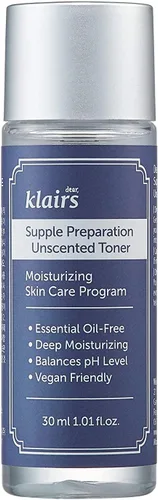 Vista 2 de DearKlairs Supple Preparation Tónico Sin Perfume, Calmante, de Absorción Rápida, No Irritante, Sin Fragancia, Tamaño de Prueba, K-Routine, Cuidado