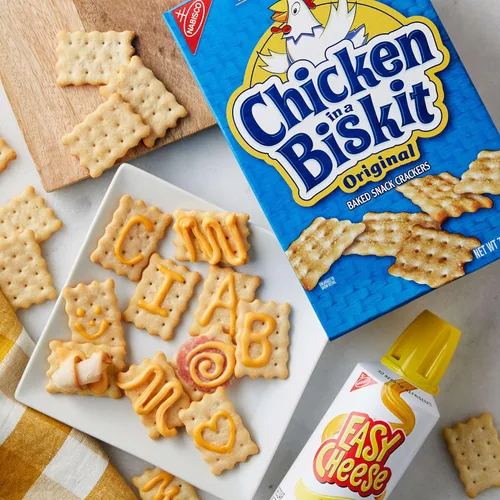 Vista 7 de Chicken in a Biskit Galletas horneadas originales, aperitivos a granel, 6 cajas de 7.5 onzas