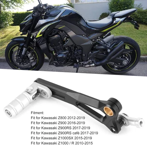 Vista 2 de KIMISS Palanca de cambio de marchas, palanca de cambios de motocicleta, pedal de palanca de cambios para Kawasaki Z800/Z900/Z900RS/Z1000SX