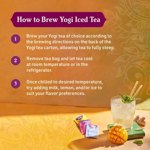 Vista 7 de Yogi Tea Sweet Clementine - Té de apoyo para el estrés, certificado por USDA, orgánico, sin OMG, 16 bolsas de té por paquete (6 paquetes)