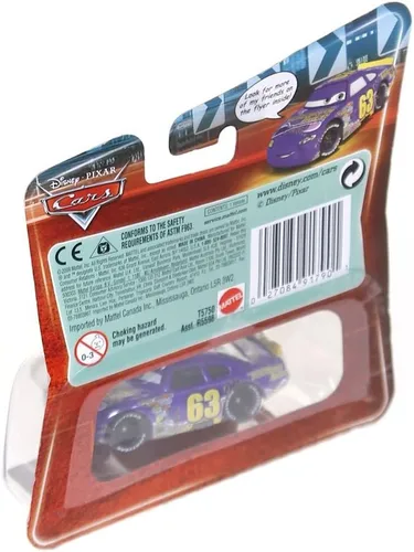 Vista 2 de Disney / Pixar CARS Movie Exclusive 155 Coche fundido a presión con neumáticos de goma sintética Transberry Juice