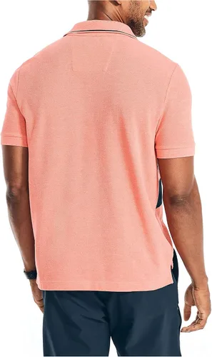 Vista 3 de Nautica Polo de rayas en el pecho de ajuste clásico para hombre