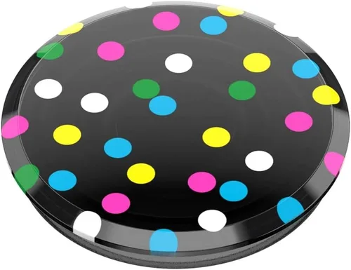 Vista 3 de Agarre translúcido para teléfono PopSockets con soporte expansible, PopSockets para teléfono, PopGrip translúcido - Negro disco