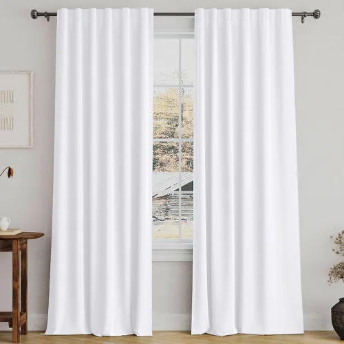 Vista 109 de Turquoize Cortinas Opacas con Aislamiento Térmico Paneles de Tratamiento de Ventanas con Bolsillo para Barra Paneles de Ventana para Ventanas