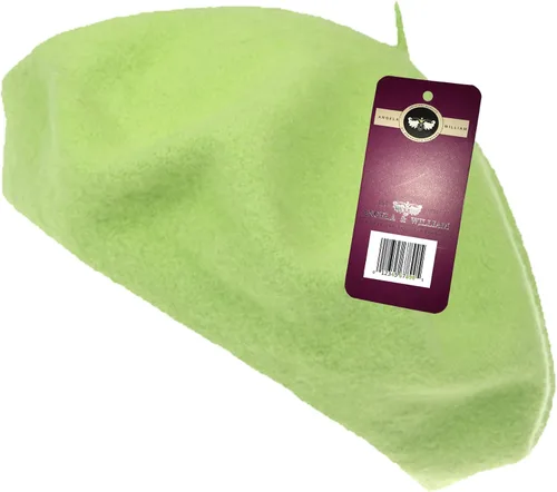 Vista 28 de WW004 Invierno 100% Lana Cálida Arte Francés Vasco Boina Tam Beanie Cap