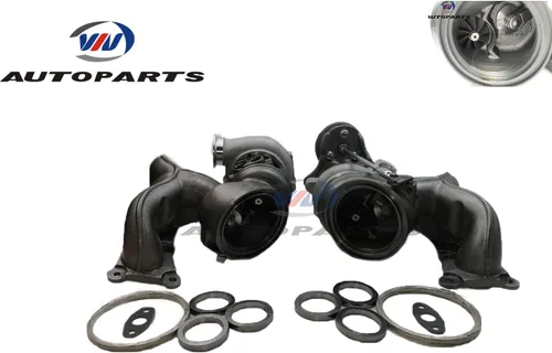 Vista 7 de TD04-17T Billet Twin Turbocompresor+2" entrada para 135i/535i/Z4/X6/740 3.0L N54