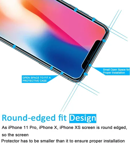 Vista 74 de NEW'C Paquete de 3 protectores de pantalla de privacidad para iPhone Air/iPhone 17 Air (6.5 pulgadas), película de vidrio templado antiespía