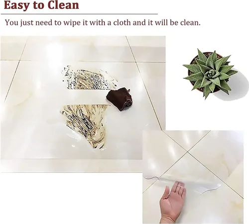 Vista 4 de Alfombrillas de plástico para sillas de piso duro, vinilo transparente para silla de oficina en suelo de madera dura, almohadilla protectora