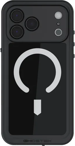 Vista 60 de Ghostek NAUTICAL funda delgada para iPhone 14 Plus a prueba de golpes impermeable con protector de pantalla y imán MagSafe con carga inalámbrica