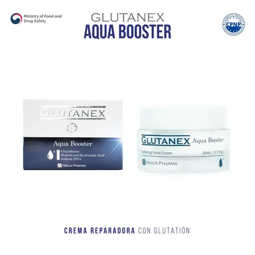 Vista 3 de Glutanex Crema facial hidratante Aqua Booster, 1.7 fl oz