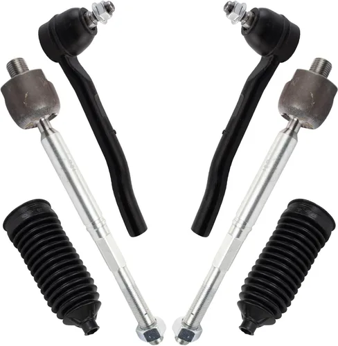 Vista 64 de TRQ Kit de dirección delantera con barra de acoplamiento de fuelle de piñón y cremallera compatible con Toyota Echo 2000-2005