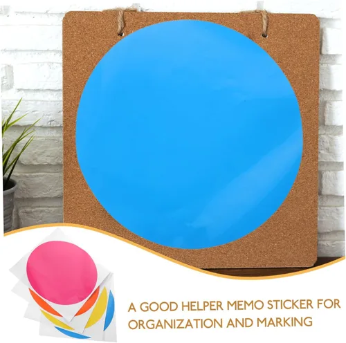 Vista 4 de 4 calcomanías de vinilo extraíbles para pared, con círculos de borrado en seco, para enseñanza, progreso, aula, estudiantes, escritorio de mesa, 4