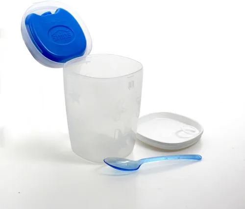 Vista 4 de Snips Contenedor térmico de yogur con cuchara y bolsa de hielo, azul, 1 pieza (055050)