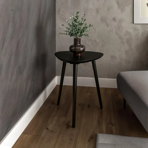 Vista 2 de Mesa auxiliar moderna Mid Century - Acabado negro