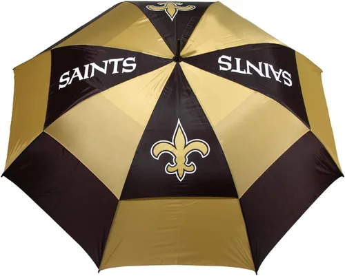 Vista 23 de Team Golf NFL San Francisco 49ers - Paraguas de golf de 62 pulgadas con funda protectora, diseño de protección contra el viento de doble toldo