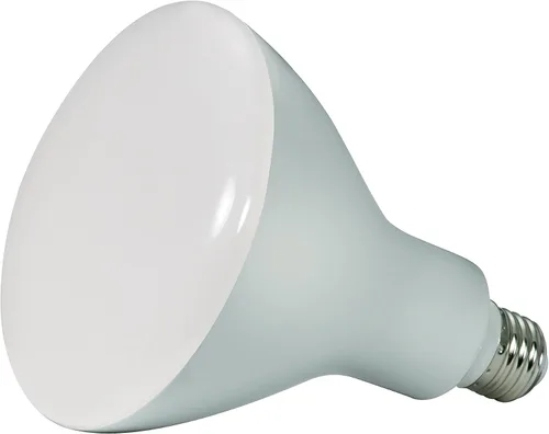 Vista 2 de Satco S9636-11.5 vatios; LED BR40; 4000K; ángulo de haz de 103 grados; base media; 120 voltios; regulable (6 bombillas LED)