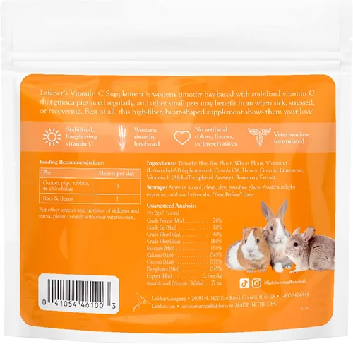 Vista 4 de LAFEBER'S Suplemento de vitamina C para conejillos de indias y conejos