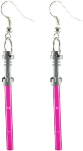 Vista 4 de Lego - Aretes de aro de luz de Star Wars, joyas divertidas