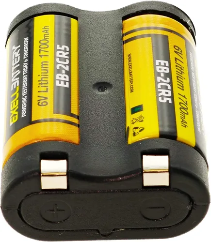 Vista 8 de Exell Battery 2CR5 245 6V Foto Litio Celda Reemplaza 2CR5 DL245 EL2CR5 2CR5M