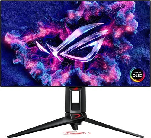 Vista 8 de ASUS ROG Swift OLED 27" 1440P Monitor para juegos (PG27AQDP) - WOLED, QHD, 480Hz, 0.03ms, compatible con G-SYNC, disipador de calor personalizado