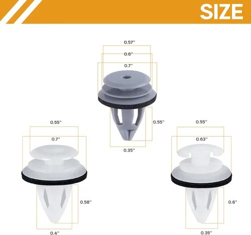Vista 3 de Xislet 120Pcs Clips de Retención para Panel de Embellecedor de Puerta Compatibles con BMW Serie 3, 5, 7, Modelos E36, E34, E38, E39, M3, X1, X3, X4