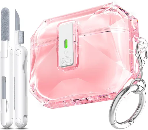 Vista 159 de R-fun Funda de carga compatible con AirPods de 2ª generación 2019, 1ª generación 2016, protección completa contra caídas, tapa desplegable