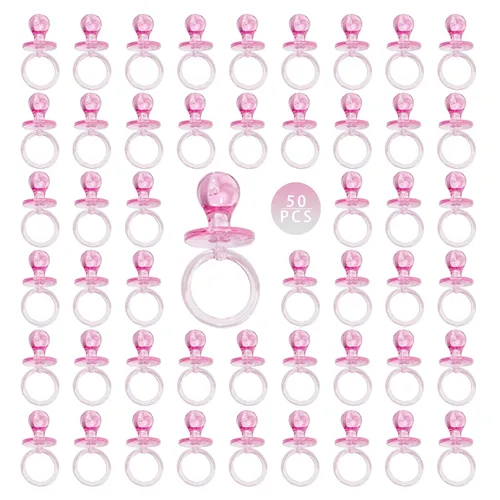 Vista 16 de 200 piezas de 2.18 cm de chupete de bebé para baby shower, chupete de plástico para baby shower, decoración de fiesta de baby shower, fiesta