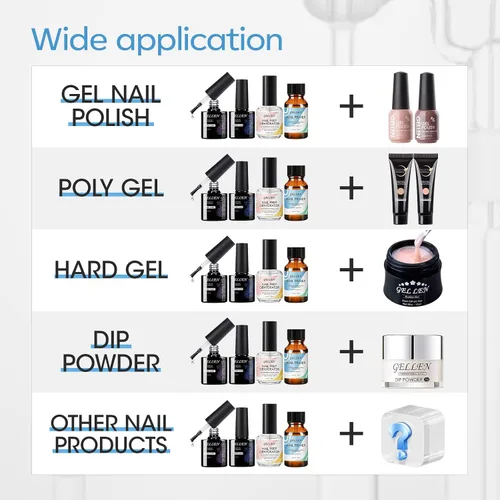 Vista 7 de GELLEN Deshidratador de preparación de uñas, imprimación y capa superior de gel y capas base de gel