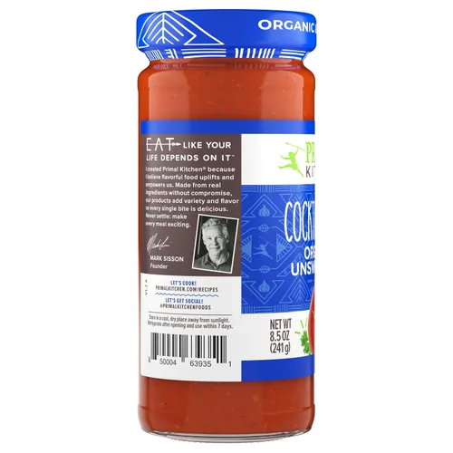 Vista 10 de Primal Kitchen Salsa de cóctel sin azúcar, orgánica, 8.5 onzas