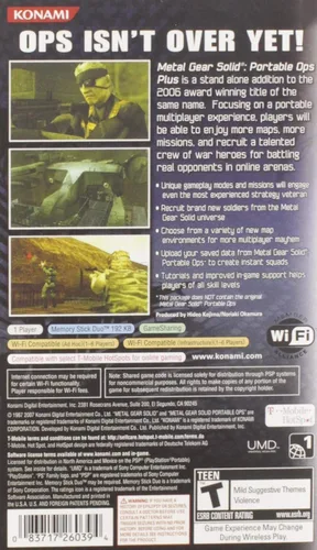 Vista 2 de Metal Gear Solid Portable Ops Plus