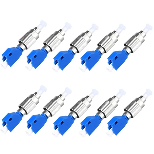 Vista 19 de Conector de fibra óptica, FC macho a LC hembra híbrido adaptador convertidor de fibra óptica compatible con medidor de potencia óptica localizador