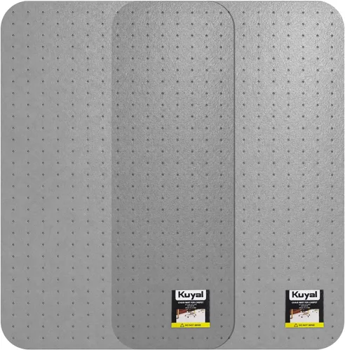 Vista 9 de Alfombrilla para Silla de Oficina Kuyal para Alfombra, 32x48 Transparente de Alta Resistencia, Protector Bajo Escritorio para Pisos Alfombrados