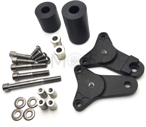 Vista 2 de HONGK - Protector de choque deslizante de marco negro sin cortes compatible con Gsxr 600/750 2011-2020 [B01BW4RHJO]
