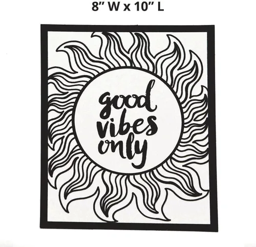 Vista 6 de S&S Worldwide Think Positive - Pósteres artísticos de terciopelo, 4 de cada uno de 6 diseños, citas inspiradoras, cartulina de 8 x 10 pulgadas