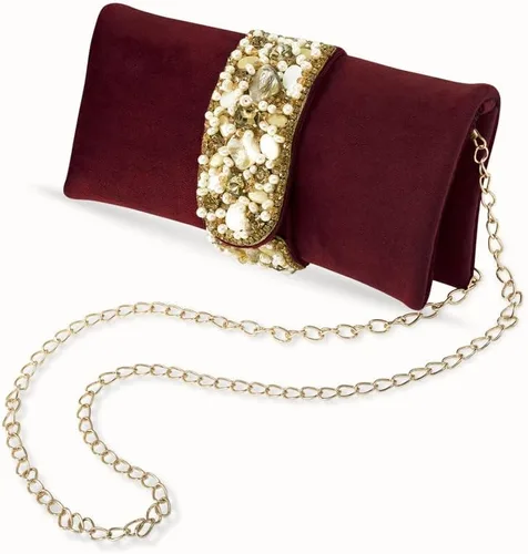 Vista 2 de Aheli Clutch Purses Gift for Women Handmade Evening Bridal Handbags