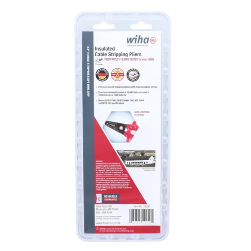 Vista 6 de Wiha 10250 Alicates pelacables aislados 10-20 AWG, multi, talla única