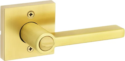 Vista 2 de Kwikset Halifax - Manija de puerta de entrada con cerradura y llave, palanca reversible con llave segura, exterior, para entrada delantera