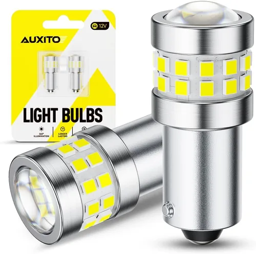 Vista 15 de AUXITO 194 Bombilla LED Ámbar Amarillo 168 2825 W5W T10 Cuña 24-SMD 3014 Chipsets Bombillas de Repuesto para Luces de Cúpula, Mapa, Placa
