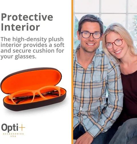 Vista 4 de Estuche rígido para gafas Fundas protectoras - Forma rectangular Estuche rígido - Estuche para gafas - Gafas de lectura para hombres y mujeres