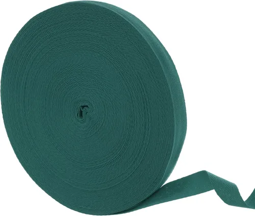 Vista 43 de uxcell Cinta de sarga de algodón de 50 yardas, cinta de espiga de 3/8 pulgadas para coser ropa, manualidades (azul)