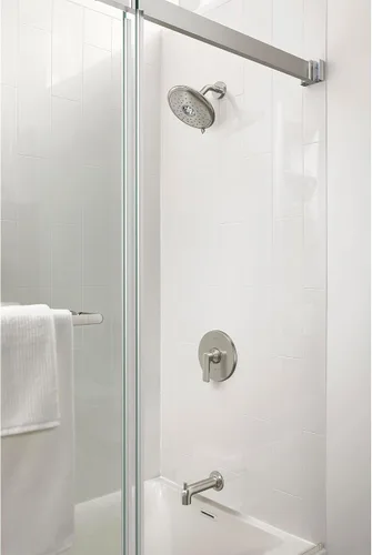 Vista 2 de American Standard TU061508.295 - Kit de molduras para bañera y ducha, 1.8 GPM, níquel cepillado
