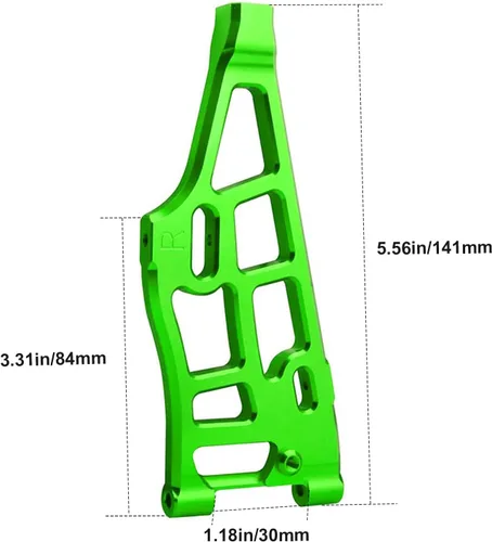 Vista 5 de Brazos de suspensión inferiores delanteros de aluminio para Arrma 1/8 Kraton/Outcast/Notorious/Talion 6S BLX, piezas de actualización, reemplaza