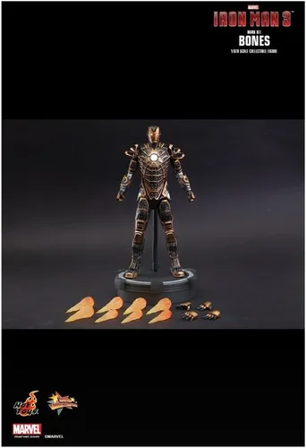 Vista 8 de Iron Man 3 Movie Masterpiece Iron Man Mark 41 Bones 1/6 Figura coleccionable (juguetes calientes)