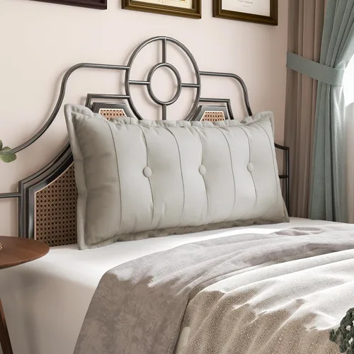 Vista 19 de VERCART Almohada grande para cabecero, almohada de sofá cama, almohada de lectura, almohada de cabecera de cama, almohada de apoyo