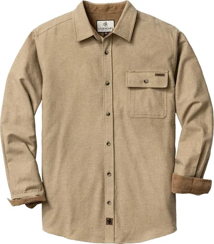 Vista 50 de Legendary Whitetails Camisa de franela de manga larga con botones para hombre, 100% algodón