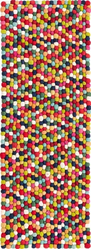 Vista 15 de Unique Loom Colección de Bolas de Felpa - Alfombra de área en forma de nube (2' redonda, color marfil)