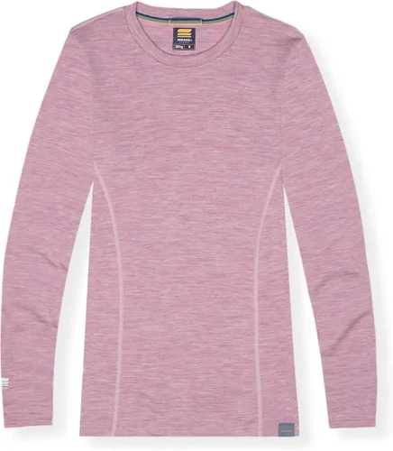 Vista 3 de MERIWOOL Camiseta térmica de manga larga para mujer, 100% lana merina, peso medio, para mujer