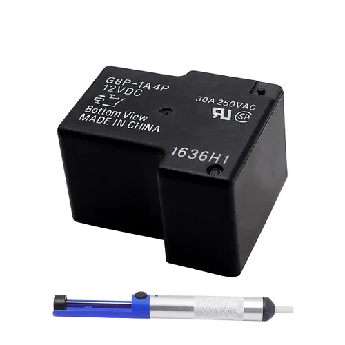 Vista 6 de G8P-1A4P-12VDC 30A 250VAC Relé de PCB totalmente sellado para placa de PC o montaje en panel, resuelve el problema de código F01 de la secadora